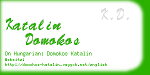 katalin domokos business card